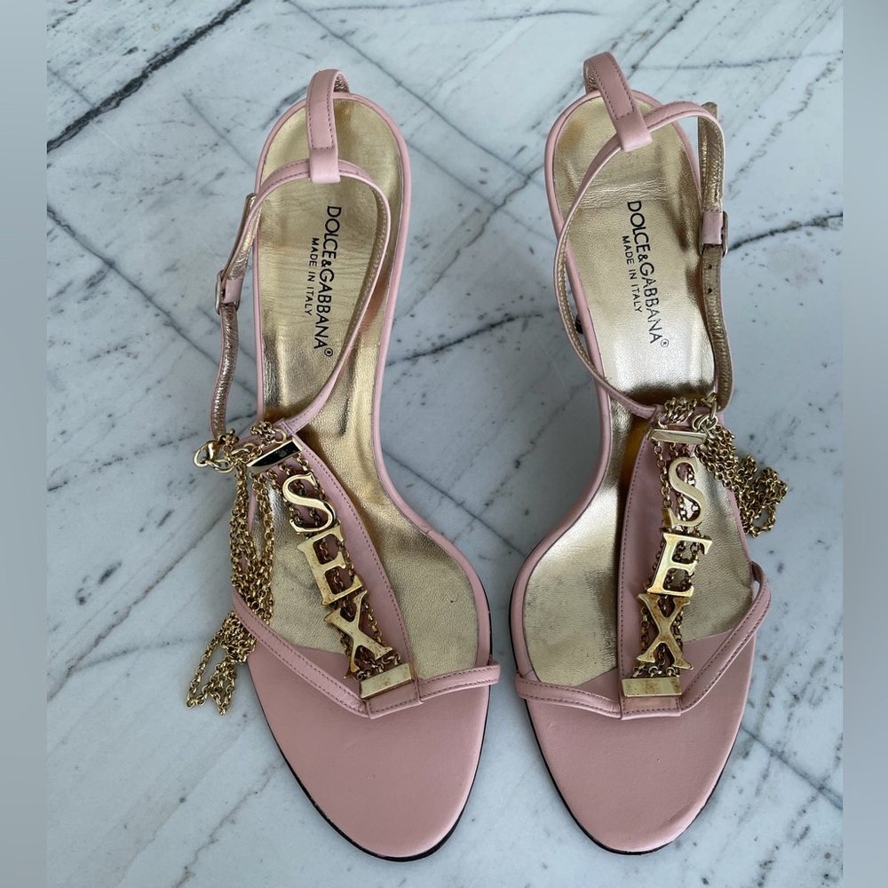 Dolce & Gabbana spring/summer 2003 “SEX” heels in pink - Picture 2 of 6